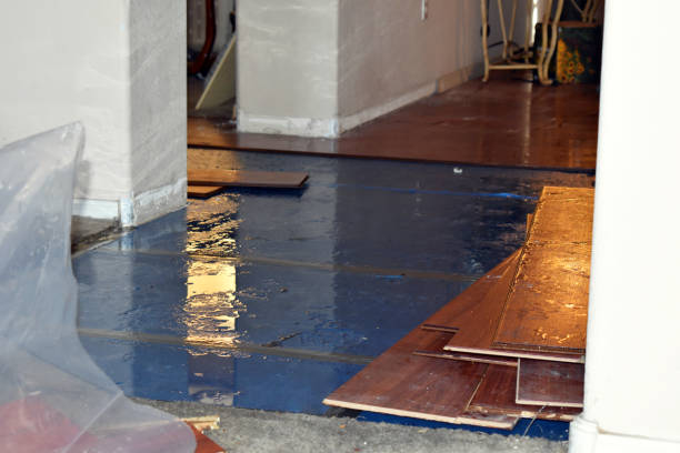 Professional Burst Pipe Cleanup technician working in Karns City, PA